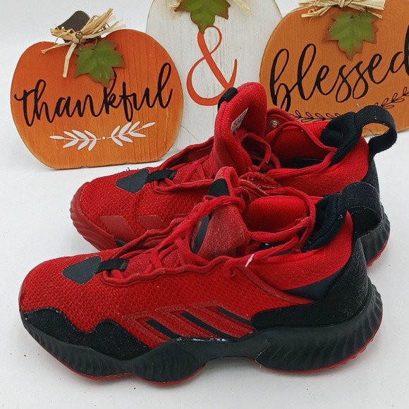 Adidas Mens Size 4.5 Red Athletic Shoes LVL 029002 - Picture 13 of 16